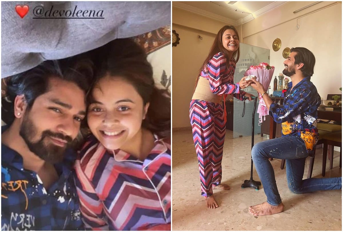 Devoleena Engagement: Devoleena bhattacharjee and Vishal singh get engaged the actor proposes with a diamond ring