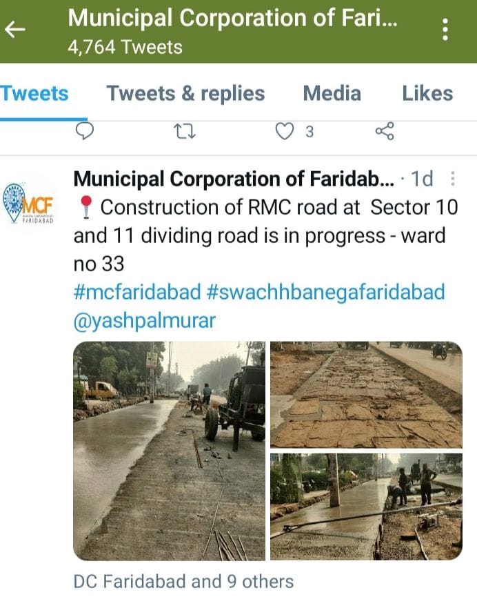 The photo was put to rob the applause, but it got gritty, the corporation trapped by sharing the photo of road construction on Twitter