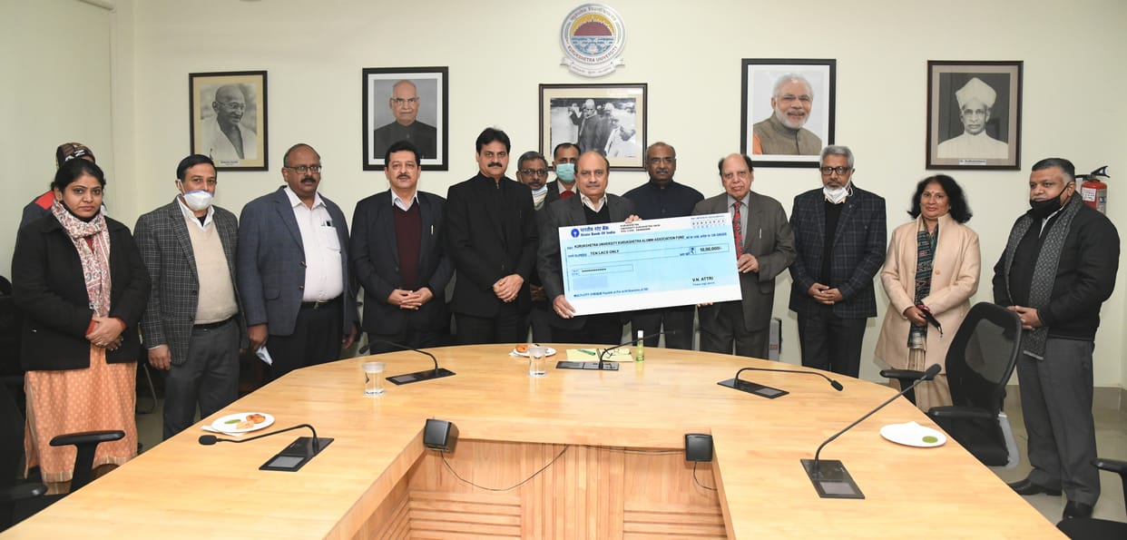 Alumnus gave 10 lakhs to KU, Kurukshetra