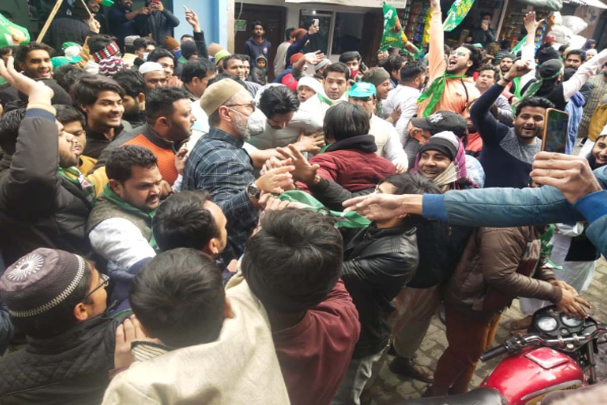 up elecUP Assembly Election 2022 Asaduddin Owaisi Election Rally and Door to Door Election Campaign in Meerut tion 2022 asaduddin owaisi election rally and door to door election campaign in meerut