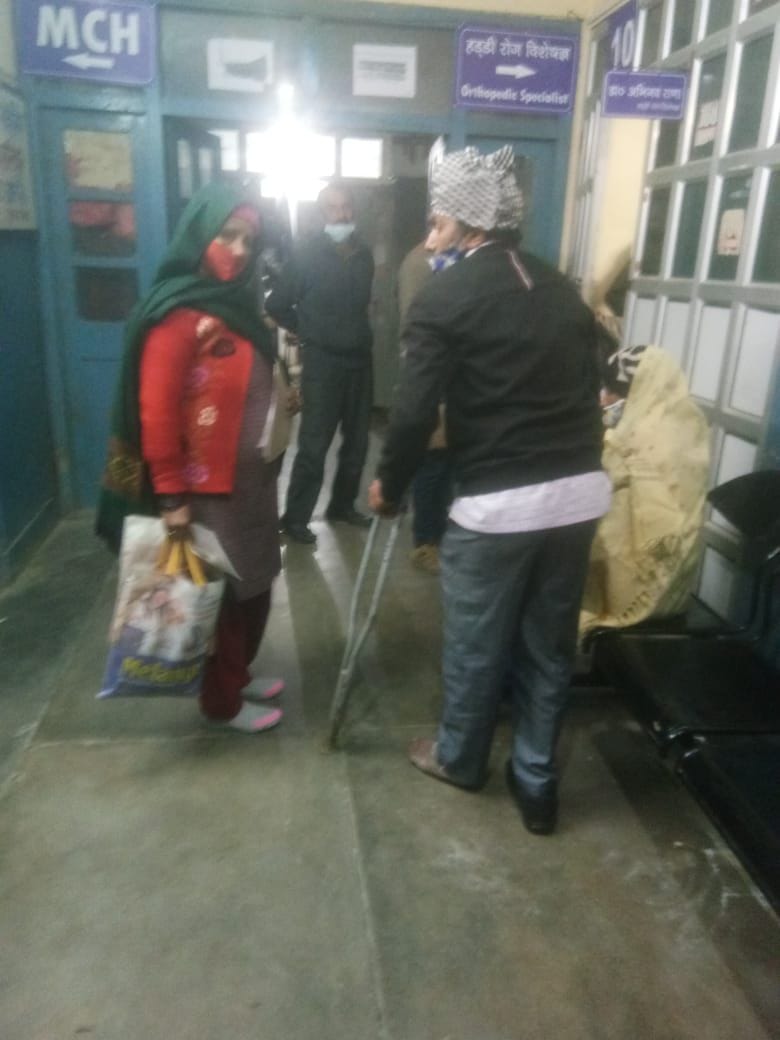 Patients who came to get ultrasound done in bad weather and rain returned bitter