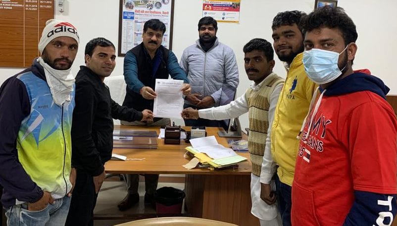 ABVP submitted a memorandum regarding the demand to run the bus