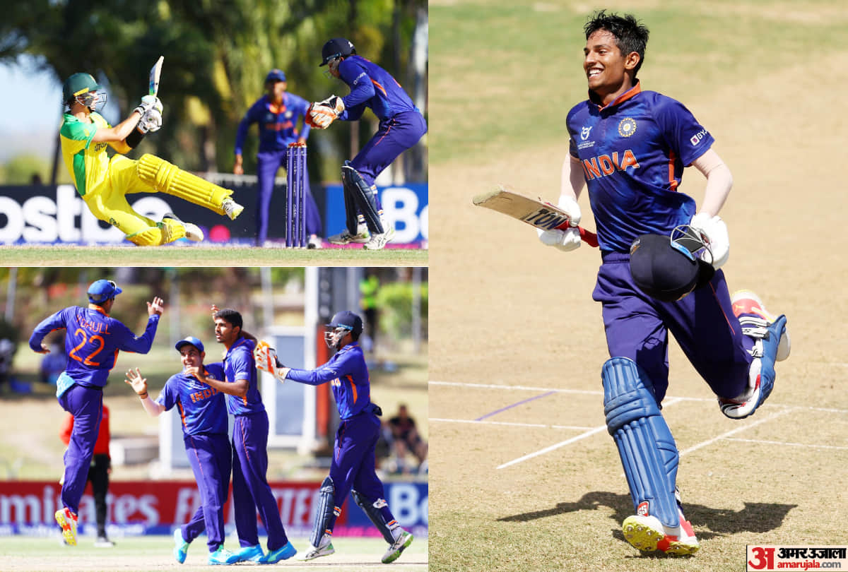 IND U19 vs AUS U19 Semi-Final Photos: India Vs Australia U19 World Cup 2022 Semi Final Match Photos; Yash Dhull, Shaik Rasheed, Rajvardhan Hangargekar, Dinesh Bana, Vicky Ostwal Photos