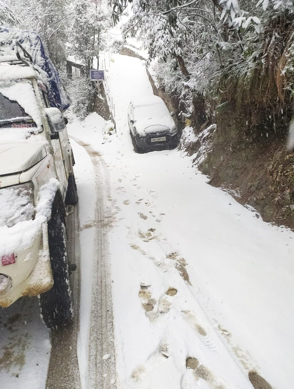 Electricity supply stalled in Dhanaulti area due to snowfall