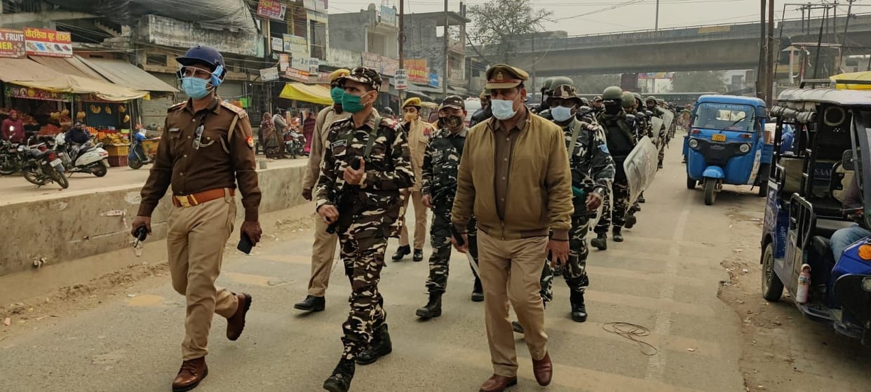 police and ssb march
