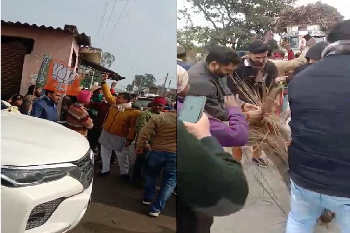 UP election 2022: There is a dispute between BJP and SP workers in Hastinapur