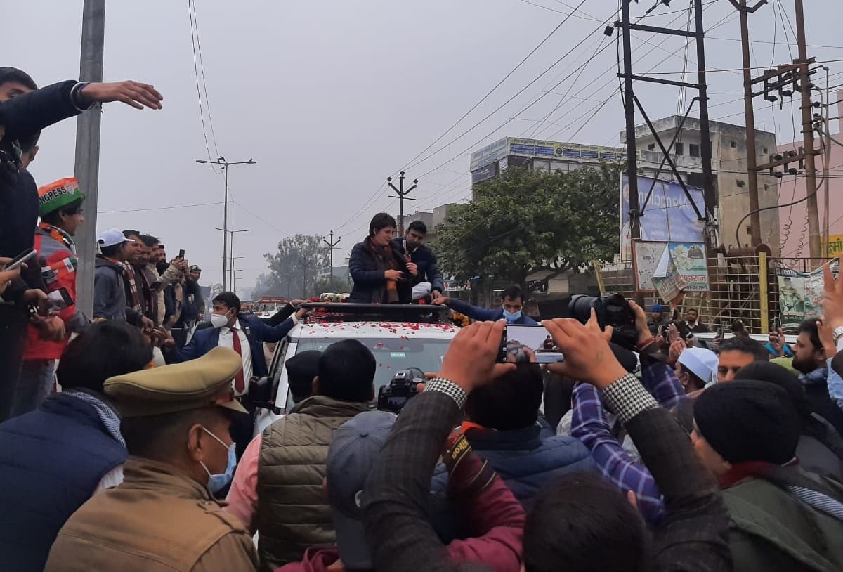 UP Election 2022 Priyanka Gandhi Vadra reached Dadri
