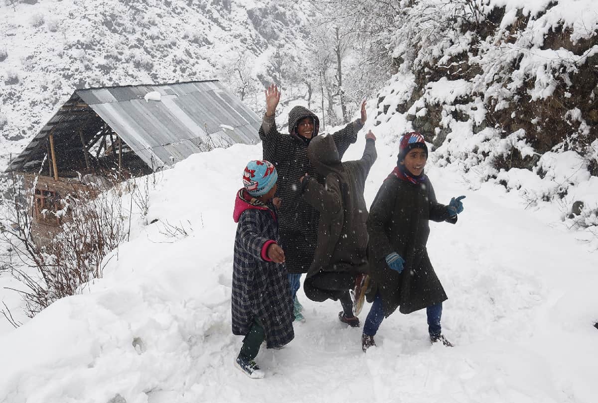 Vaishno Devi complex blossomed due to snowfall, rain and snow in other parts of the state including Patnitop-Gulmarg