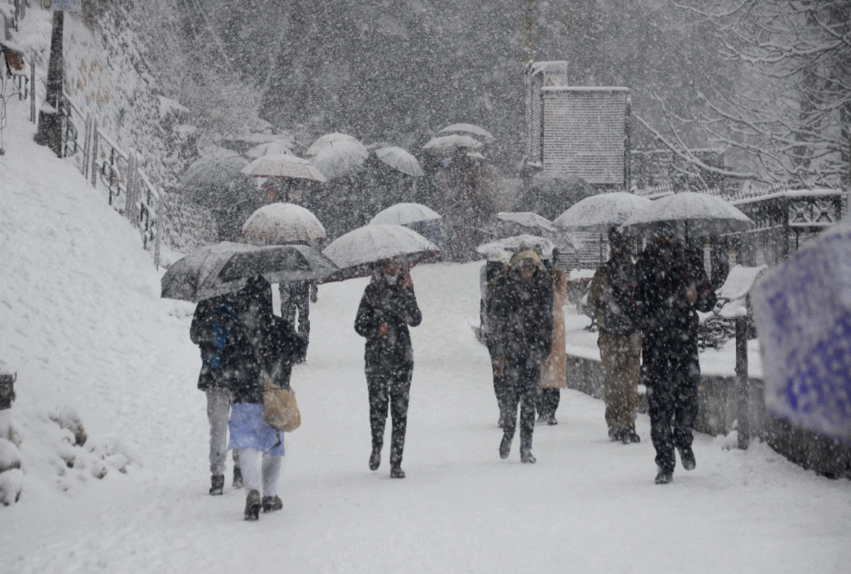 Snowfall in Shimla: Seeing the Snowflakes falling from the sky the excited tourists , see beautiful pictures