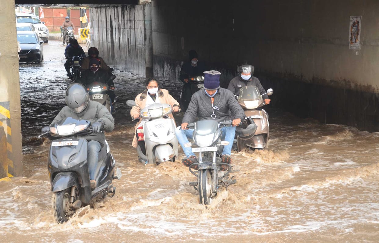 Temperature dropped due to rain, trouble due to water logging