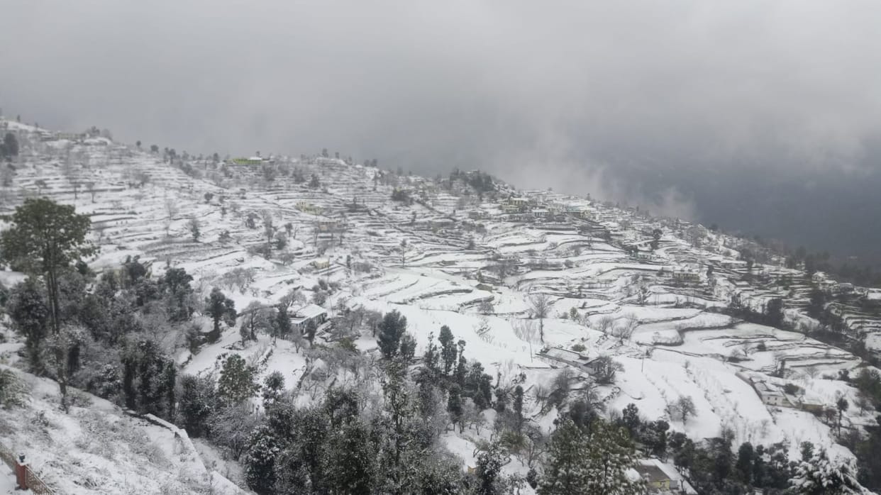 Snowfall in Nainital