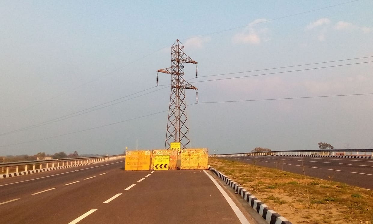 Electricity corporation became an obstacle in filling the speed of vehicles on NH-334B
