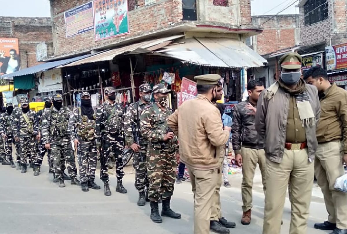 Police gave assurance of security to people by marching route