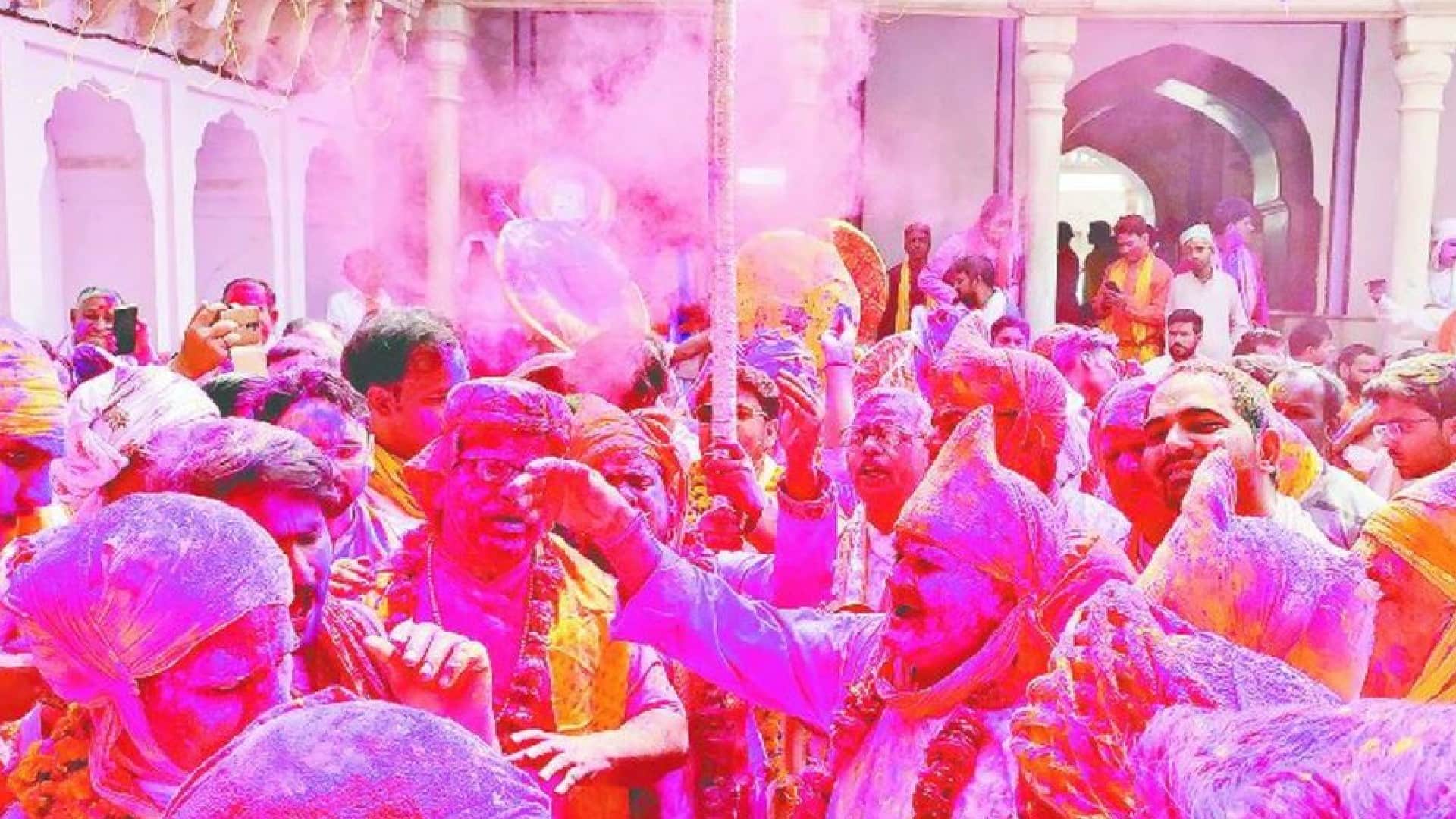 vasant panchami 2022 Holi celebrations starts in Mathura barsana holi 2022 schedule