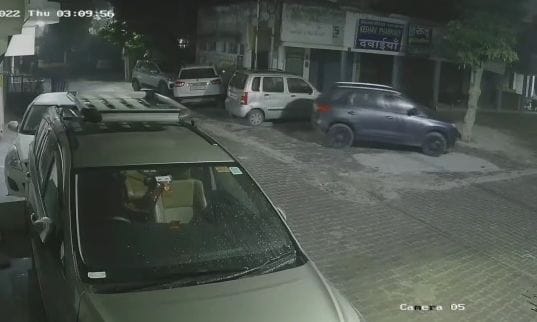 Thieves came in the car and stole another