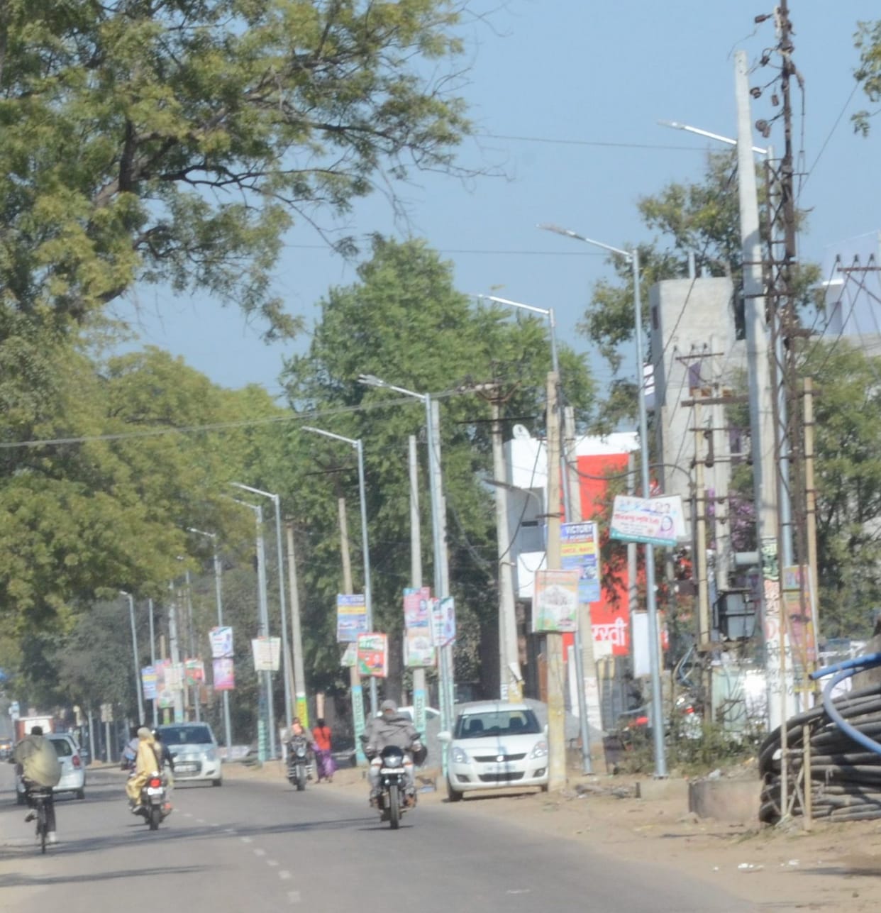 120 street lights damaged in two days due to bad weather