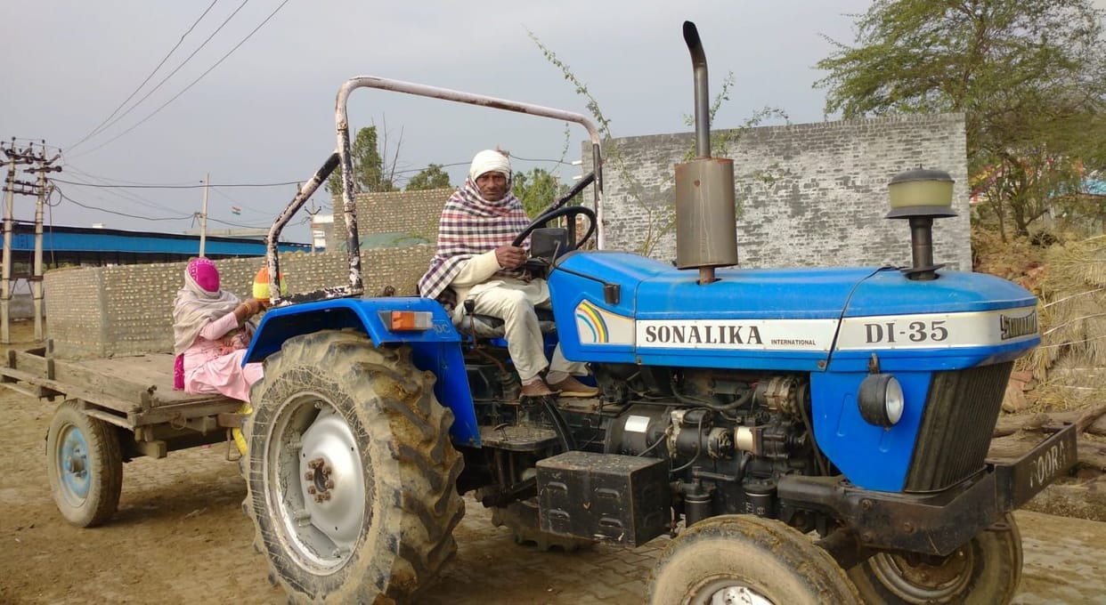 Dharmaram of village Samain is engaged in farming after beating cancer