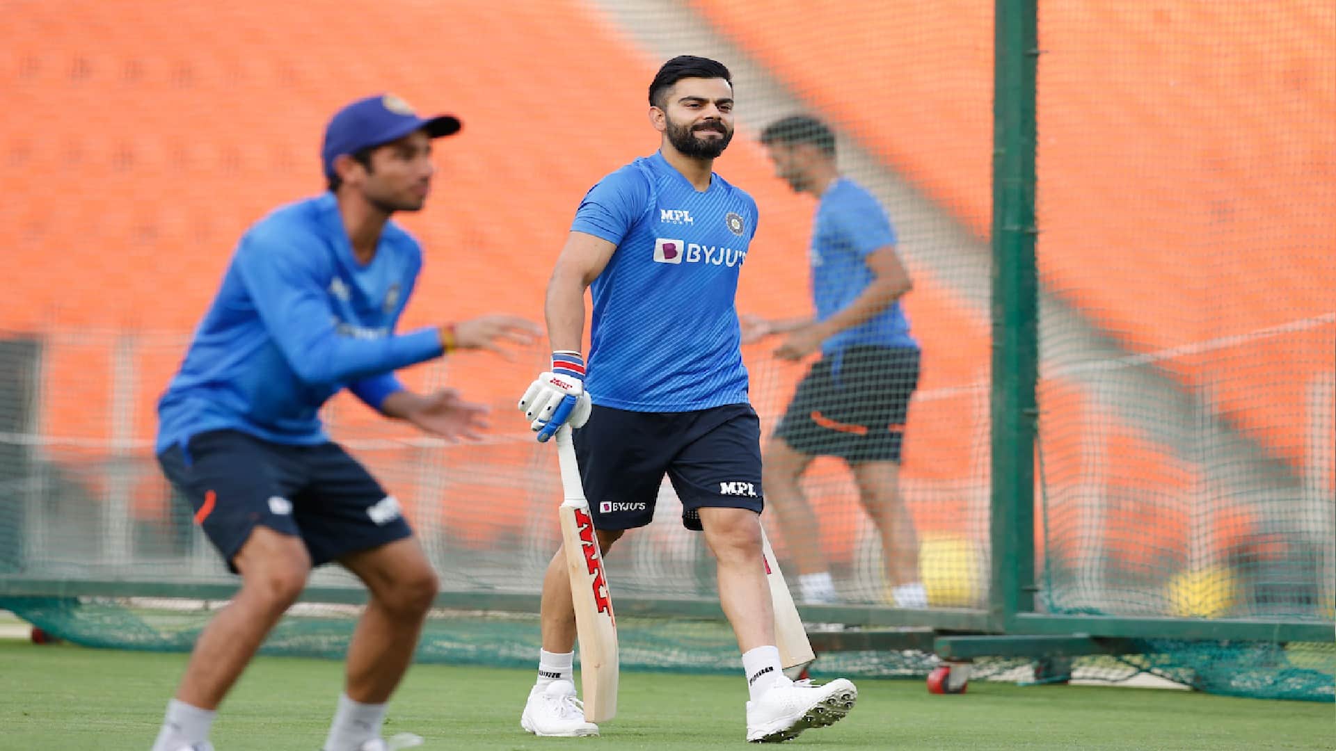 Ind vs wi 1st odi Indian team first full training session photos ahead of West Indies ODIs rohit sharma takes charge and virat kohli looks happy