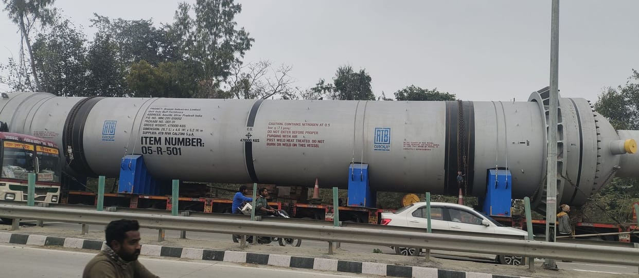 Ammonia converter reached Amethi from Italy