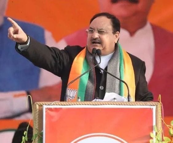 BJP national president JP Nadda said in Pukhrayan, goondaraj in BJP government, riots ended