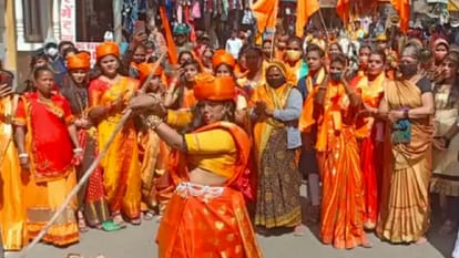 Vasant Panchami in Dhar: Bhojshala, waving saffron flag, chanting of Maa Saraswati