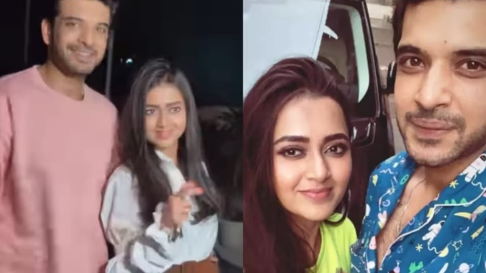 Karan kundrra got angry on paparazzi for torturing his girlfriend Tejasswi Prakash watch video