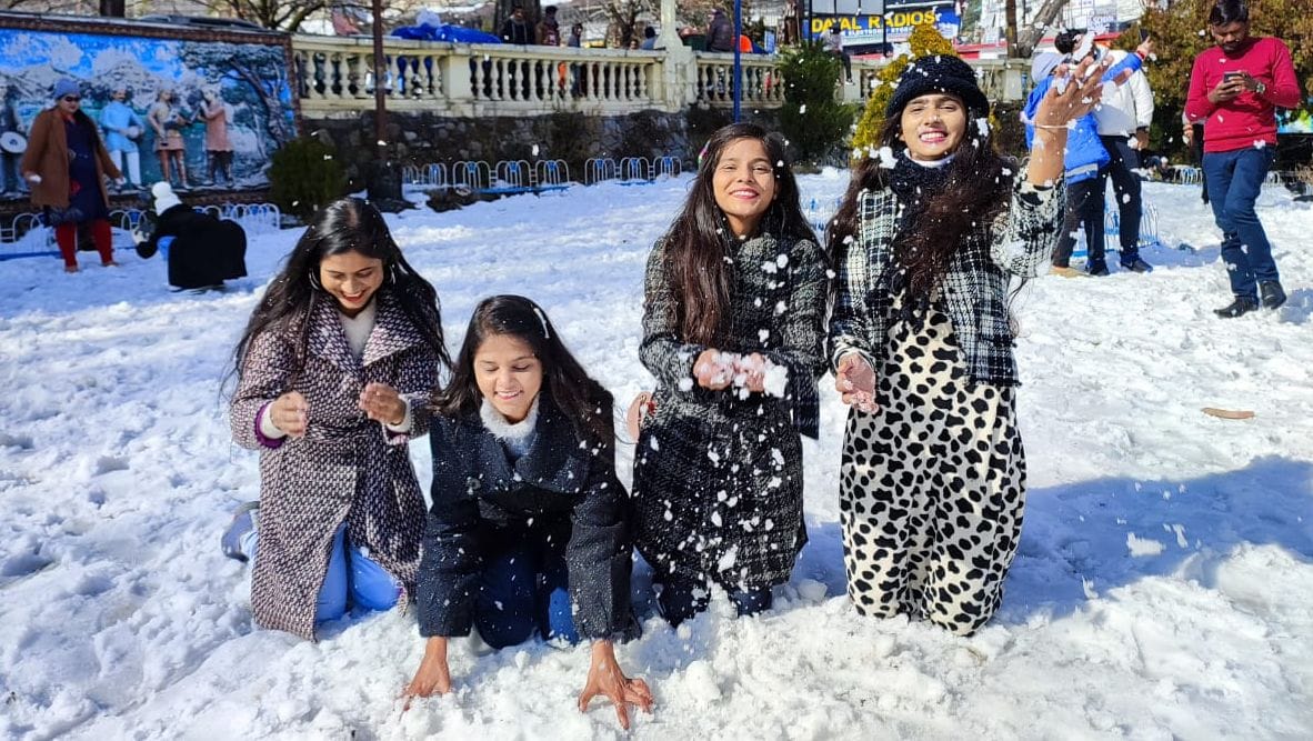 Snowfall in Nainital
