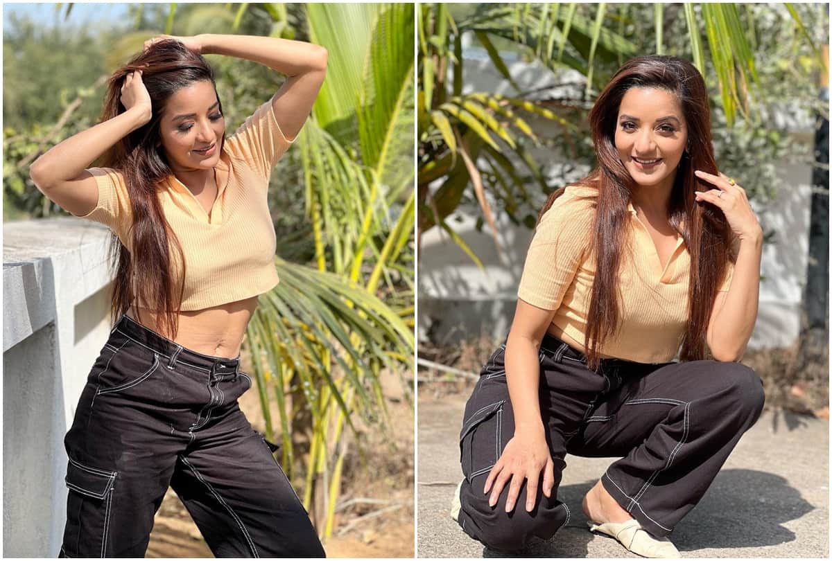Bhojpuri: Monalisa shared her bold photos on instagram started the first shoot of the year on Vasant Panchami