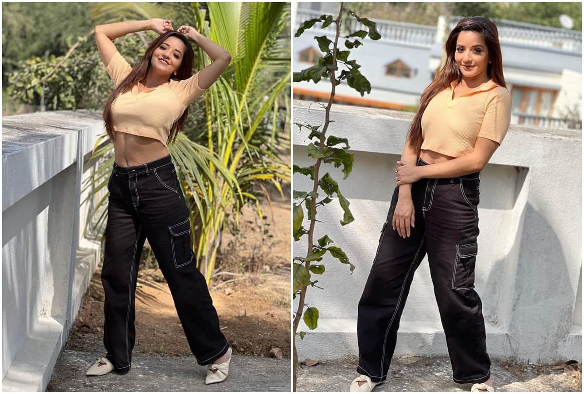 Bhojpuri: Monalisa shared her bold photos on instagram started the first shoot of the year on Vasant Panchami