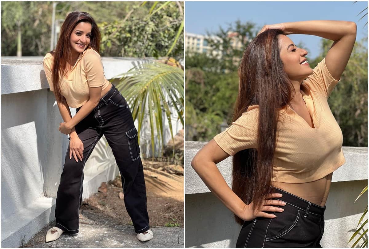 Bhojpuri: Monalisa shared her bold photos on instagram started the first shoot of the year on Vasant Panchami