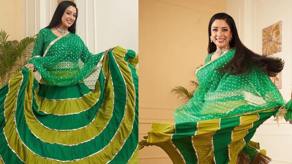 Anupama aka Rupali Ganguly took up trending song Kachcha Badam Hook Step Challenge Video Viral