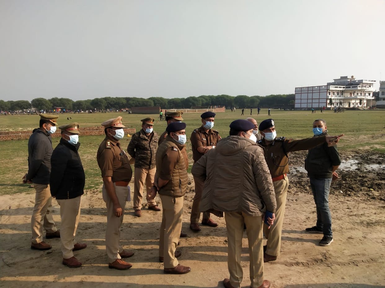 sant Ravidas Jayanti 2022 in varanasi seer Gobardhanpur Devotees Gathered Additional CP took stock of security arrangements
