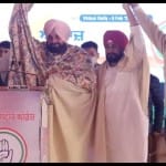 लुधियाना में रैली में राहुल गांधी, चरणजीत चन्नी, नवजोत सिद्धू और सुनील जाखड़।