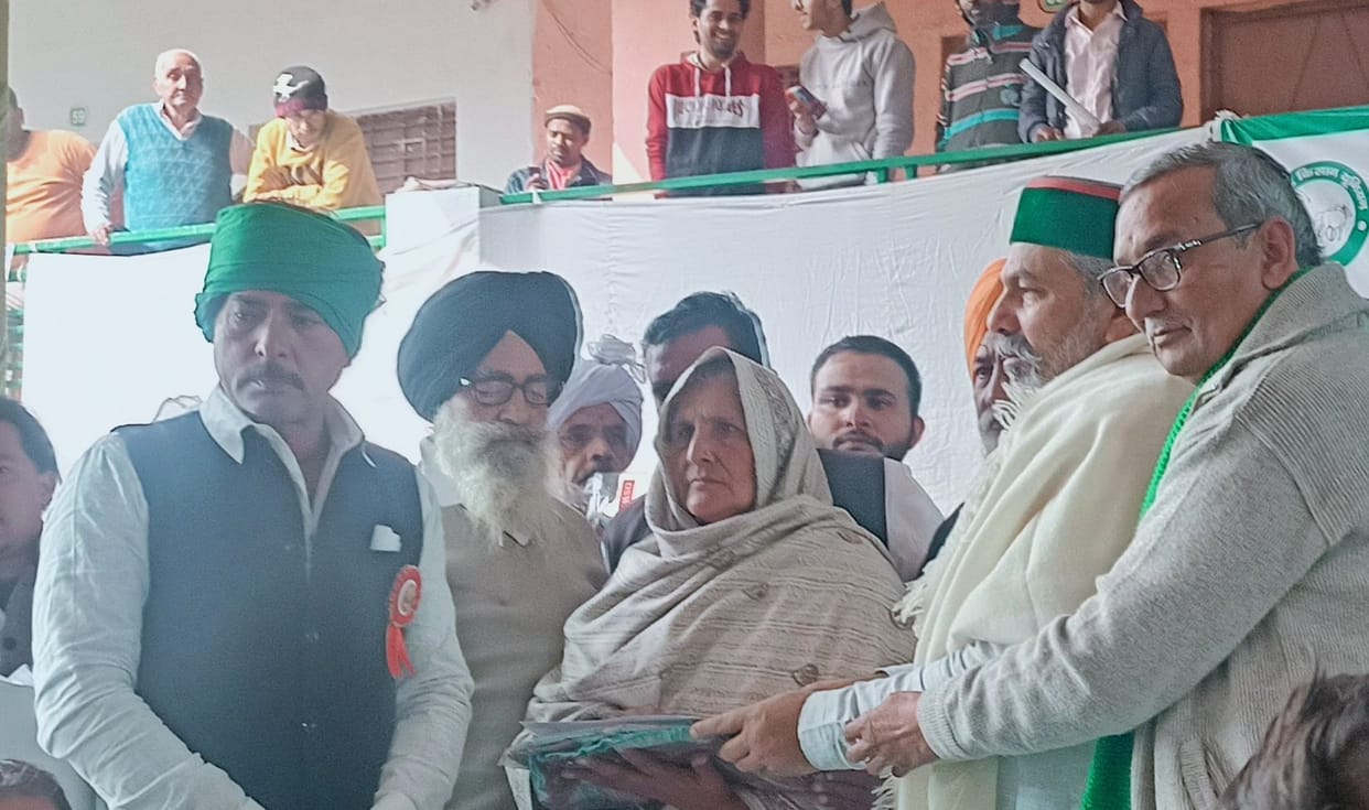 Kisan Jayanti celebrated with great pomp, Tikait said - Kisan Bhavan was found through the struggle