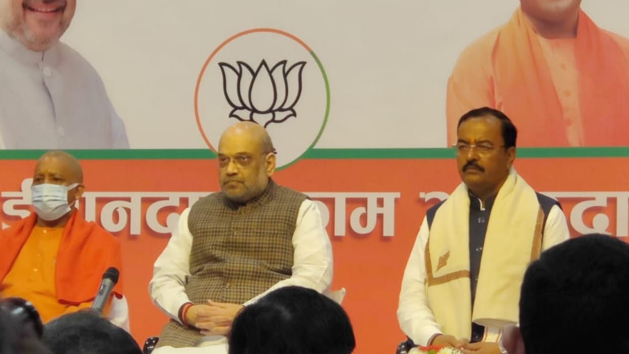 BJP cancels its manifesto programme in Lucknow.
