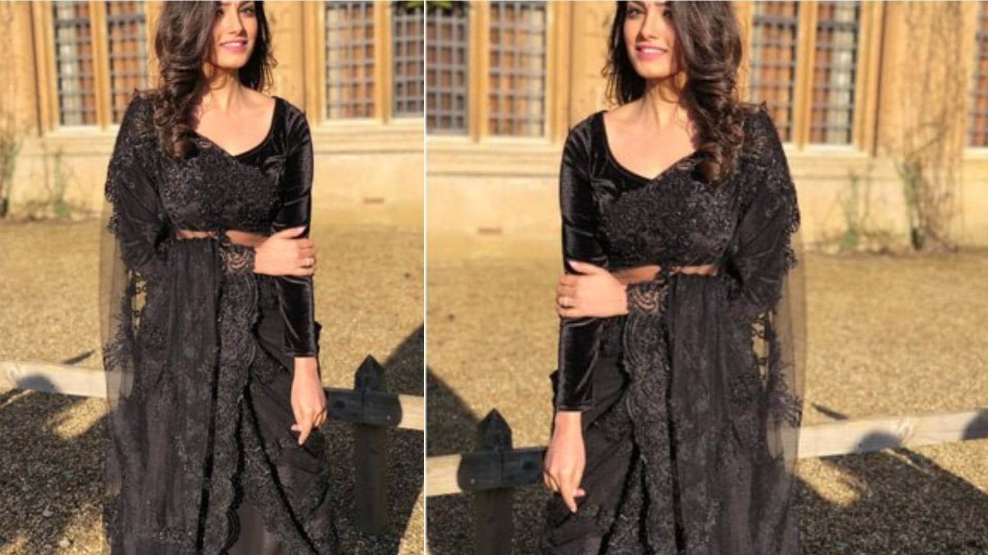 Black Saree Tips how to wear black saree like bollywood actress Parineeti Chopra and Anita Hassanandani