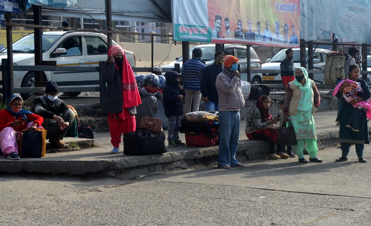 108 local routes of HRTC remained closed, there was trouble in movement