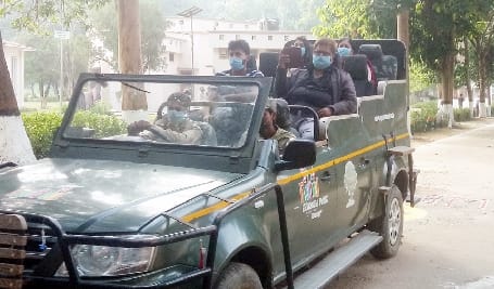 After the ban on Dudhwa tourism was lifted, tourists did a jungle tour