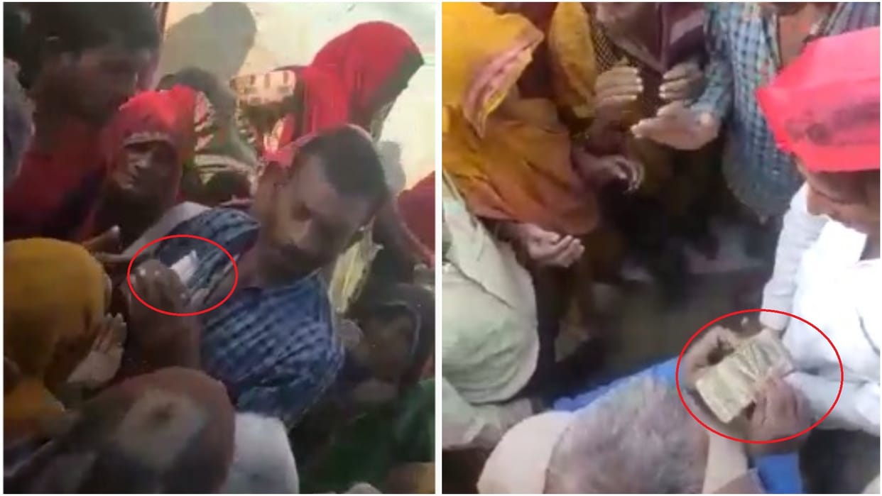 Video viral of distributing money for vote four people arrested SP leader said conspiracy to defame party