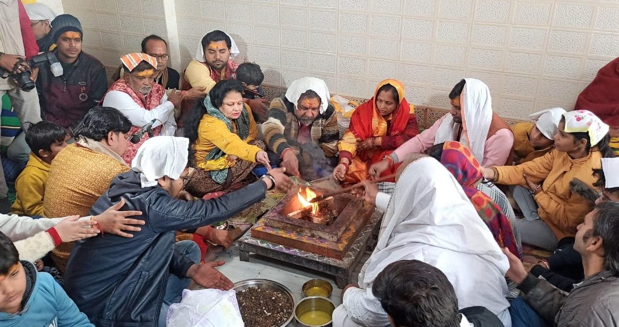 Hathras: Bhoomi worship for the construction of Shri Khatu Shyam temple