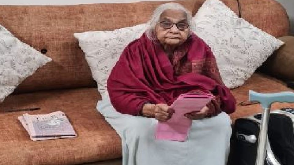 disabled and elderly voters cast votes by postal ballot papers in agra