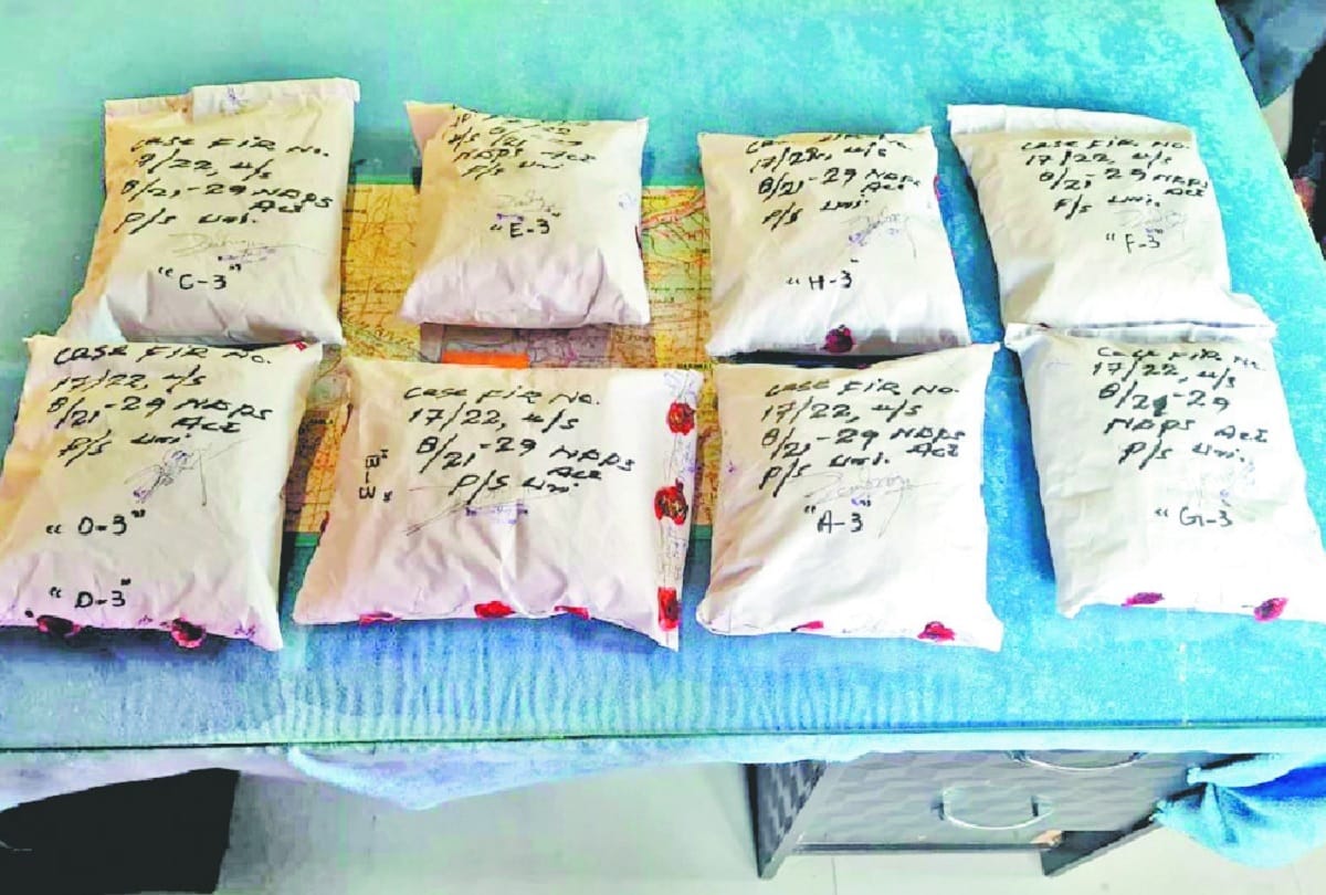 Narco-terror module busted in Jammu and Kashmir, two arrested with heroin worth 18 crores, checks worth several lakhs from those caught