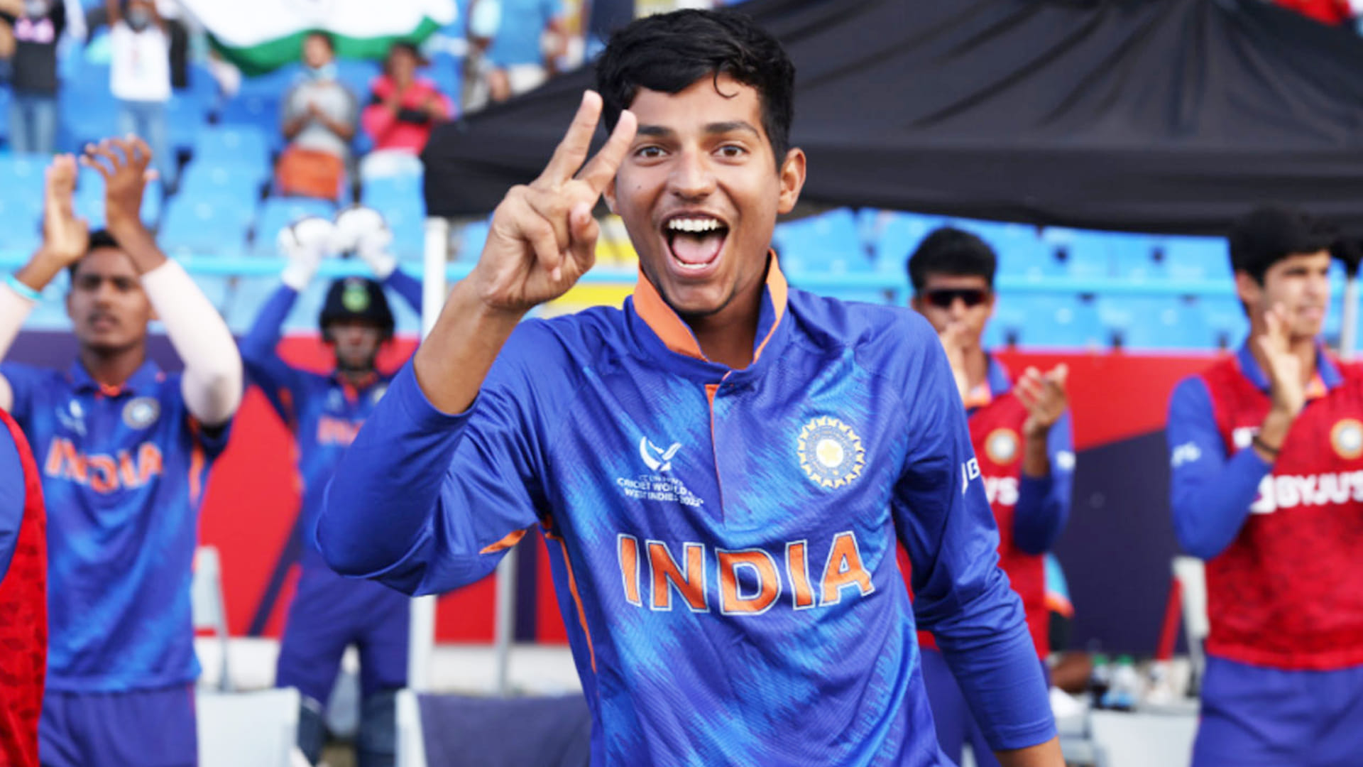 India vs England Under19 World Cup Final Photos, Winning Moments Photos, Yash Dhull Raj Bawa Nishant Sindhu Ravi Kumar Team India Photos U19 World Cup trophy