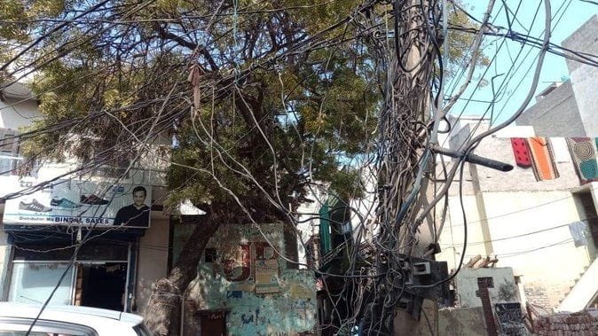 Hanging shabby wires and transformers kept in the open are becoming disaster for life