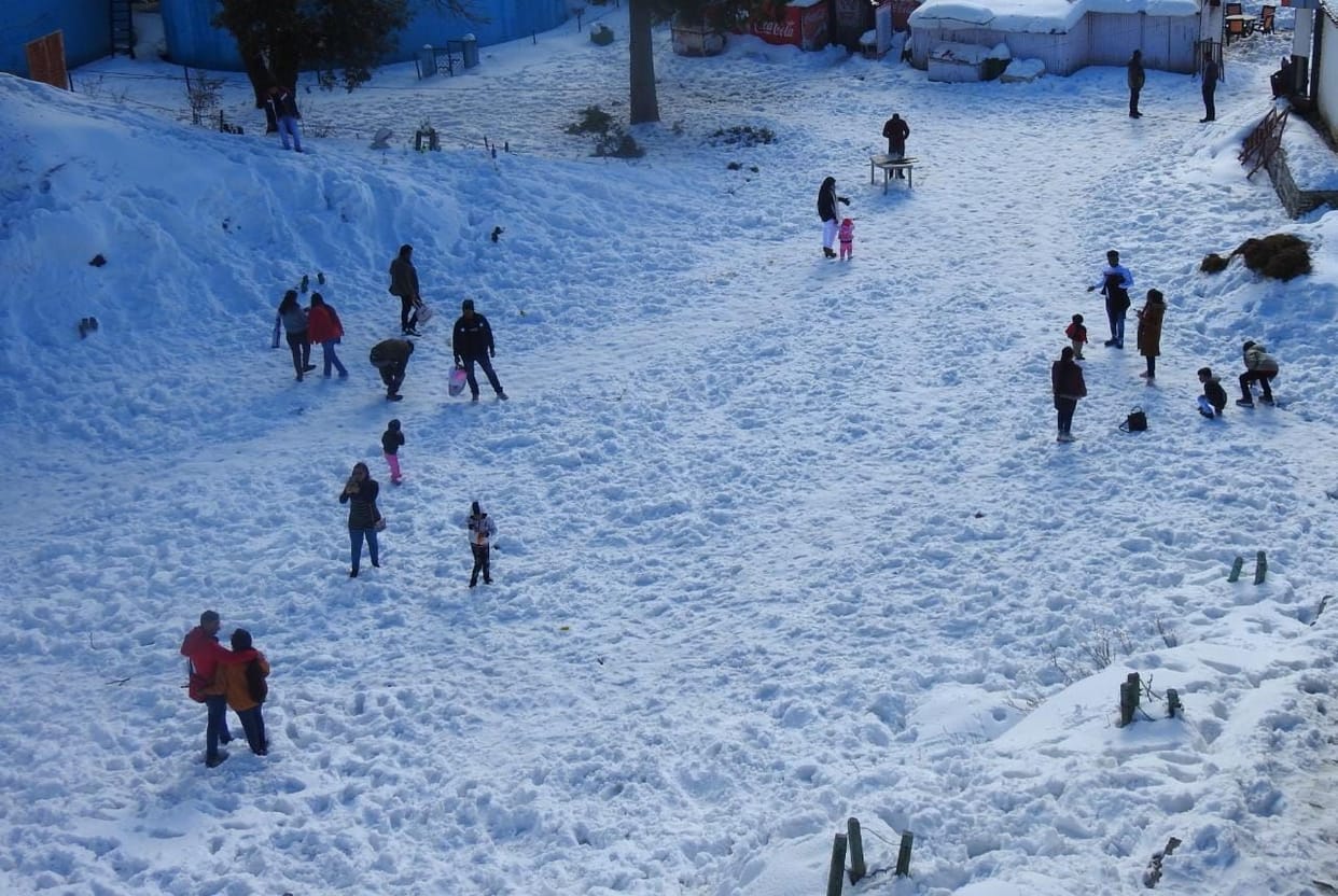 Snowfall in Nainital