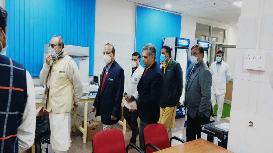 Blood test will start in BHU trauma center in February IMS director saw arrangement of new lab 