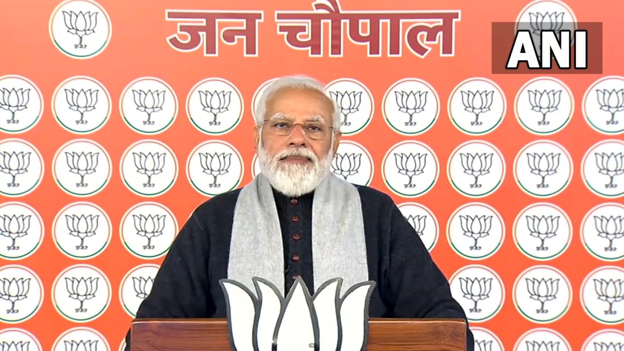 PM Narendra Modi pays tribute to Lata Mangeshkar in online Jan Chaupal news in Hindi