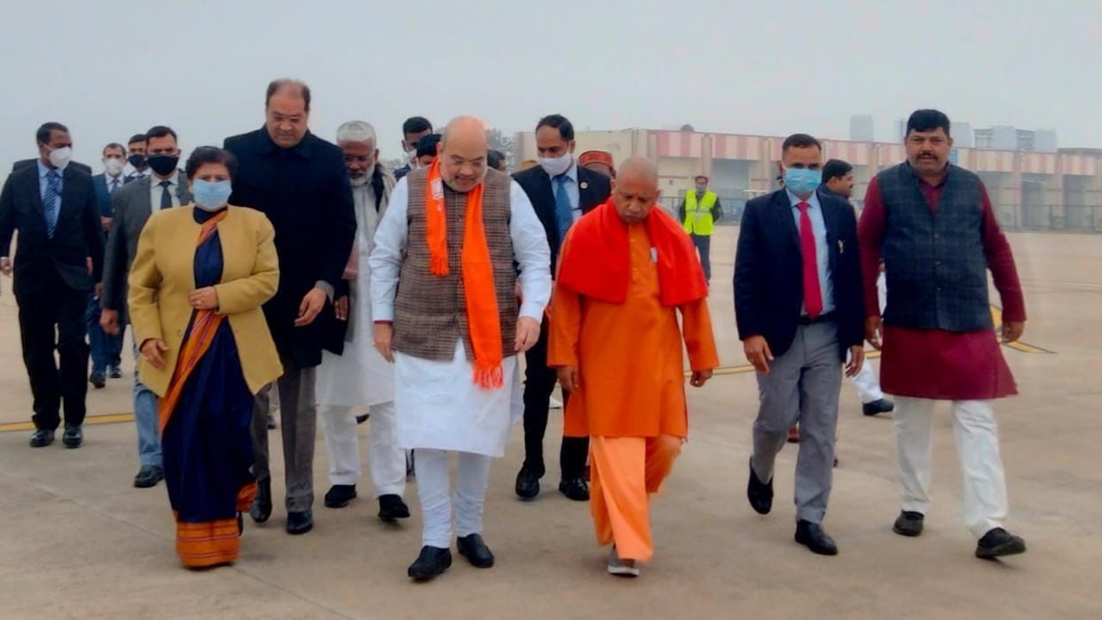 UP Election 2022 Aamit Shah and Yogi Adityanath to Release BJP Manifesto Lok Kalyan Sankalp Patra on Sunday