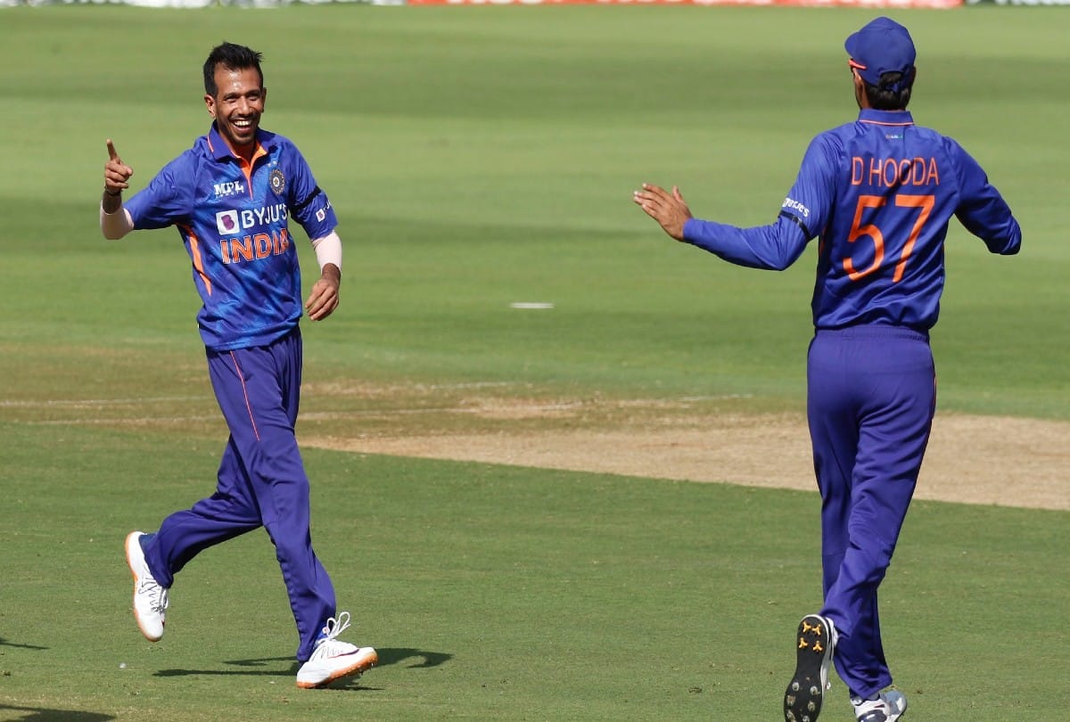 Yuzvendra Chahal completed 100 wickets in indias 1000th One Day Match