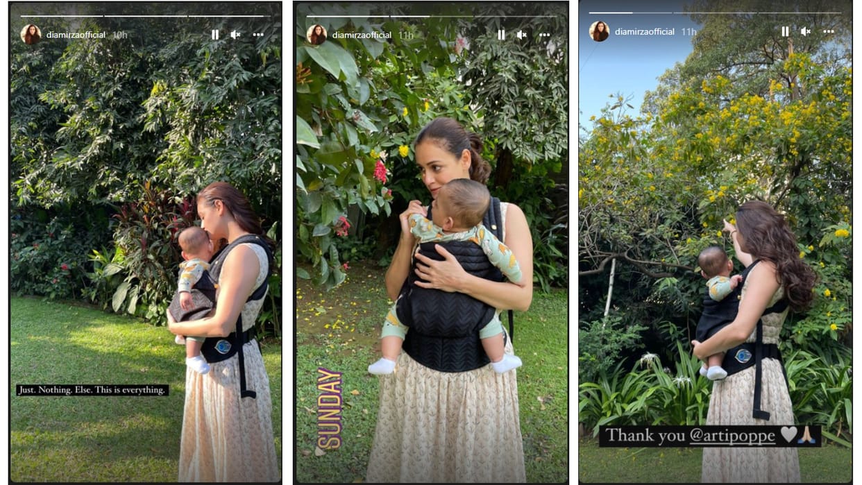 Actress Dia Mirza is spending time with son Avyaan said this is everything see pics